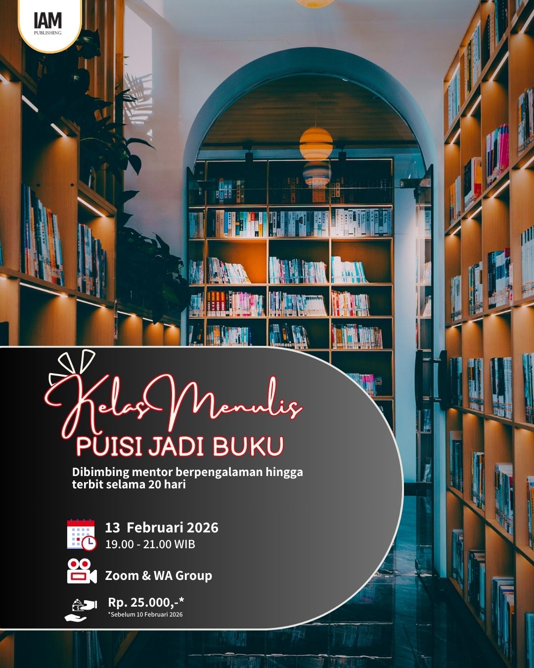 KELAS MENULIS PUISI JADI BUKU