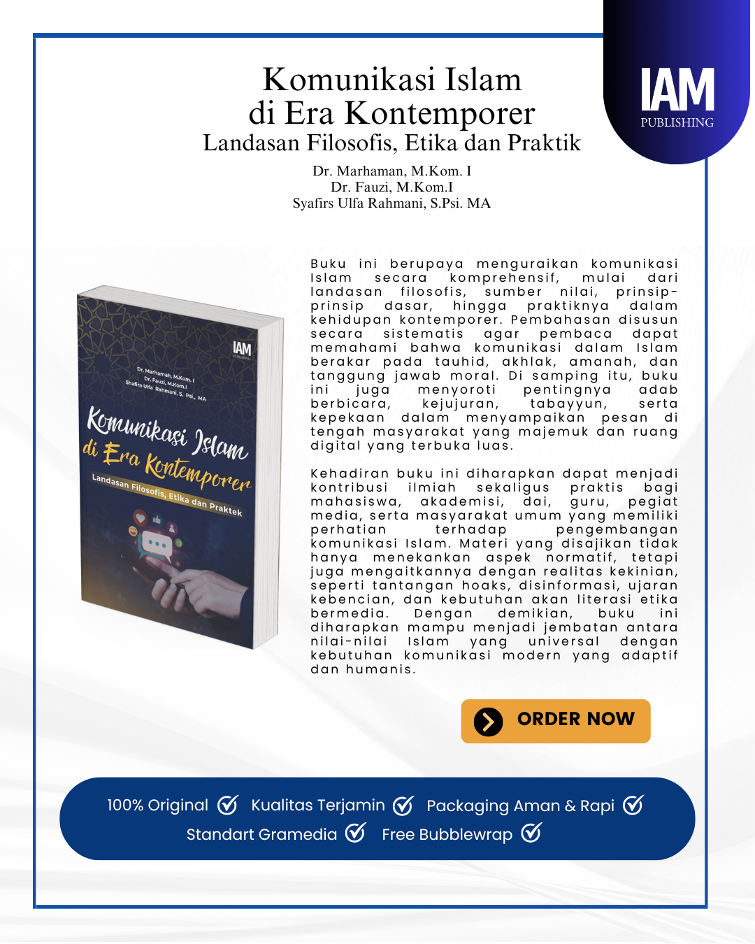 komunikasi islam di era kontemporer: landasan filosofis, etika dan praktik komunikasi islam di era kontemporer: landasan filosofis, etika dan praktik